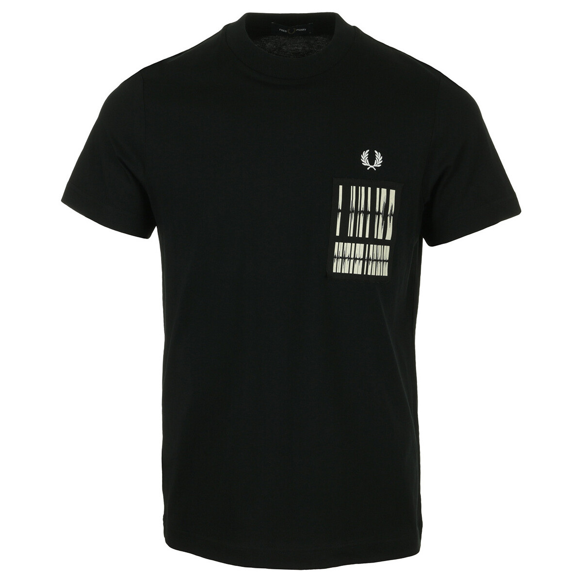 Vêtements Homme T-shirts manches courtes Fred Perry Soundwave Patch T-Shirt Noir