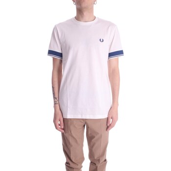 Vêtements Homme T-shirts manches courtes Fred Perry M5613 Blanc