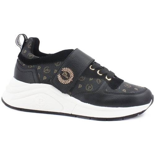 Chaussures Femme Bottes Pollini Sneaker Running Strap Loghi Nero TA15145G0DQ1100A Noir