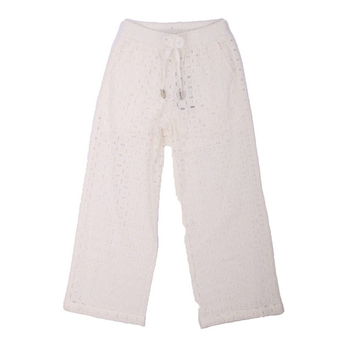 Vêtements Fille Pantalons 5 poches Manila Grace MG2080 Blanc