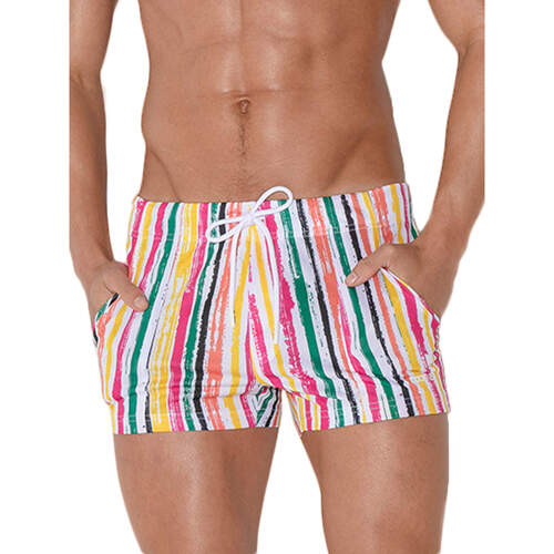 Vêtements Homme Shorts / Bermudas Code 22 Slip Blue Rome Code22 Orange