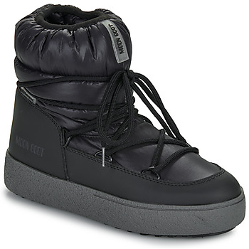 Chaussures Femme Bottes de neige Moon MAX Boot MB LTRACK LOW NYLON WP Noir