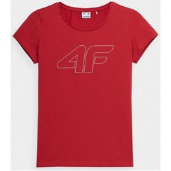 Vêtements Femme T-shirts manches courtes 4F SS23TTSHF583 Rouge