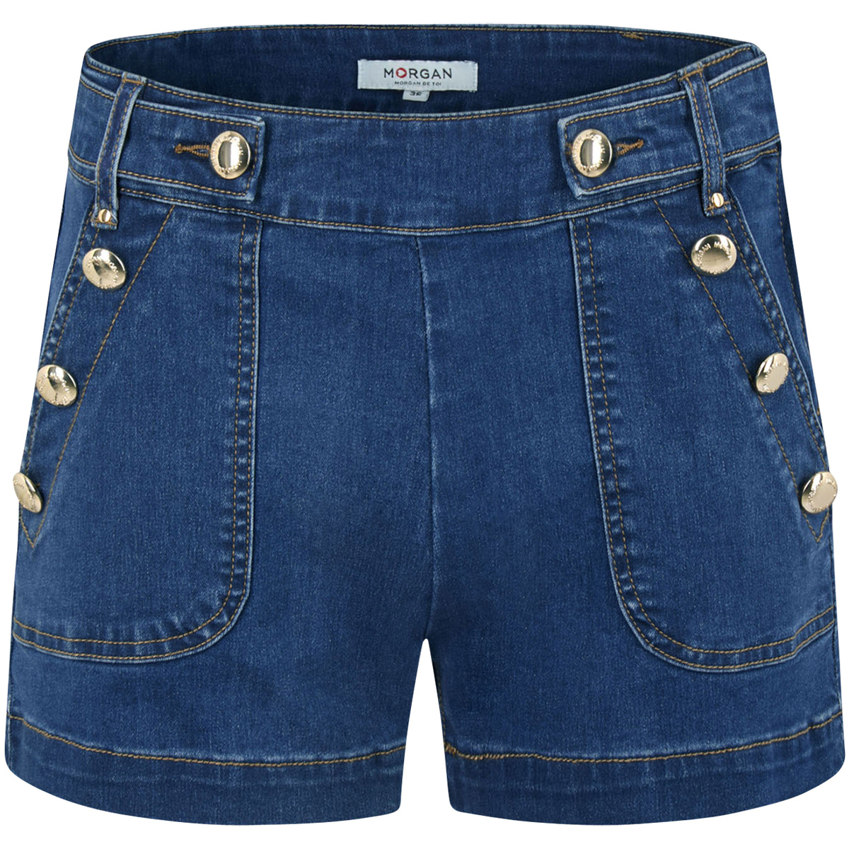 Vêtements Homme Shorts / Bermudas Morgan Short Bleu