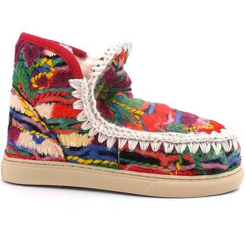 Chaussures Femme Bottes Mou Eskimo Wool Ethnic Stivaletto Pelo Donna Multi MU.FW121027K Multicolore