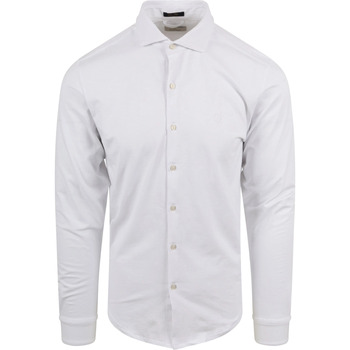 Vêtements Homme Chemises manches longues Dstrezzed Chemise Jersey Bo Blanc Blanc