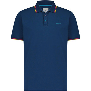 Vêtements Homme T-shirts & Polos State Of Art Polo Bleu Foncé Piqué Bleu
