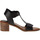 Chaussures Femme Sandales et Nu-pieds Kickers Valmons, Sandales Bout Ouvert Femme Noir