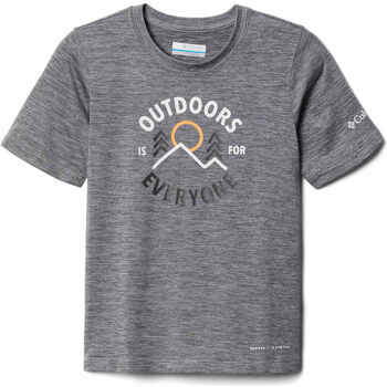 Vêtements Enfant Chemises manches courtes Columbia Mount Echo Short Sleeve Graphic Shirt Gris