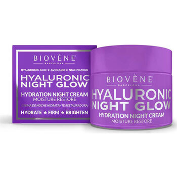 Beauté Hydratants & nourrissants Biovène Hyaluronic Night Glow Hydration Night Cream Moisture Restore 