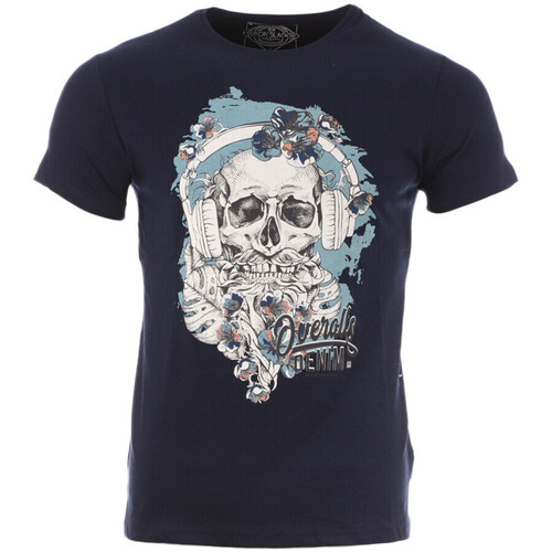 Vêtements Homme T-shirts manches courtes Knot striped organic-cotton T-shirto MB-MILDA Bleu