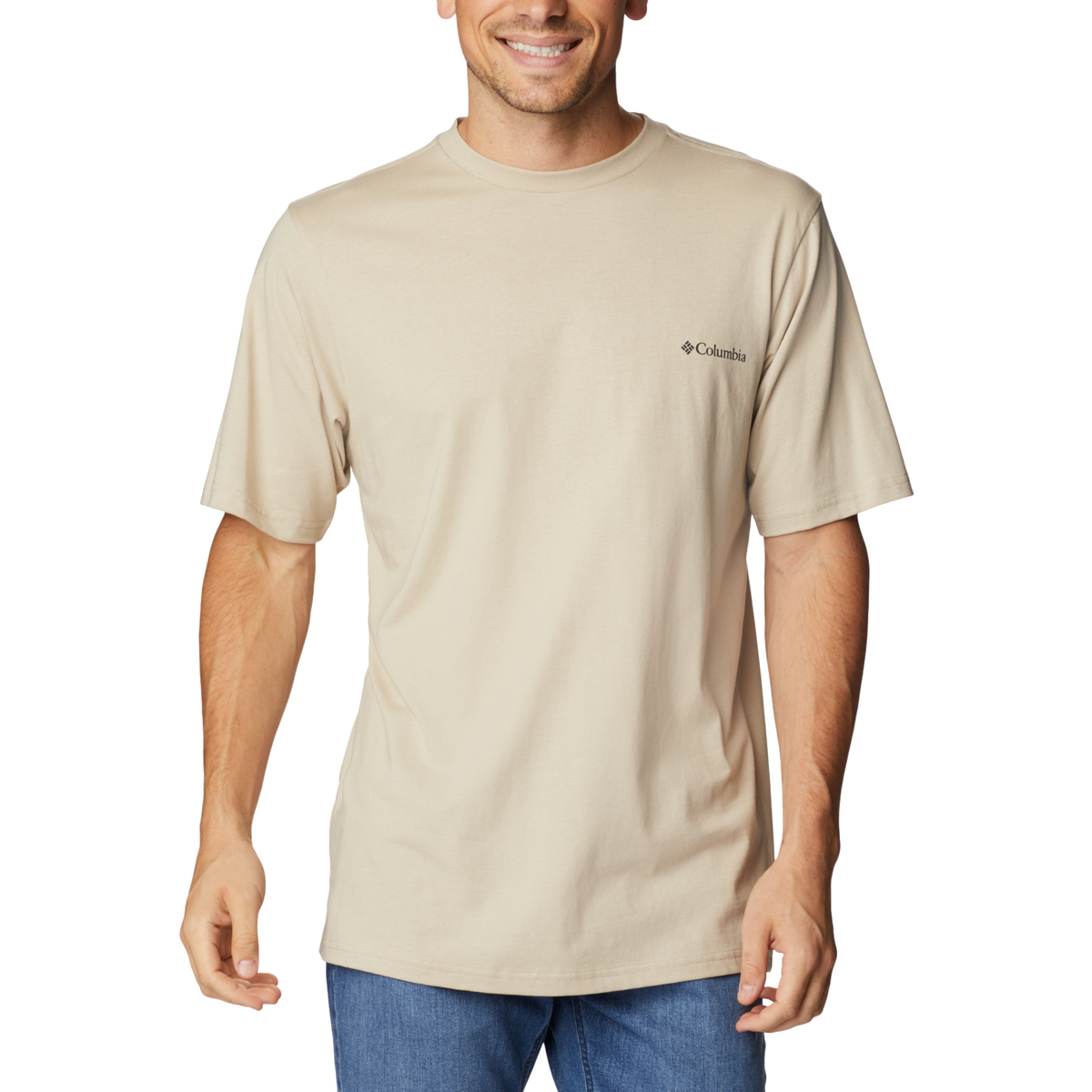 Vêtements Homme T-shirts manches courtes Columbia CSC Basic Logo SS Tee Beige
