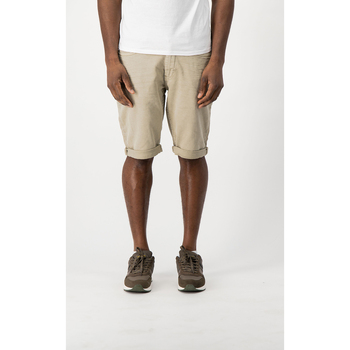 Vêtements Homme Shorts logo-print / Bermudas Teddy Smith Bermuda en toile coupe regular - SCOTTY 3 REG SWEAT DYED Beige