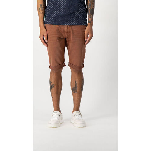 Vêtements Homme Shorts logo-print / Bermudas Teddy Smith Bermuda en toile coupe regular - SCOTTY 3 REG SWEAT DYED Rose
