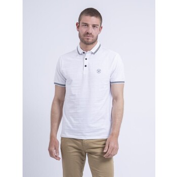 Vêtements T-shirts & Polos Ritchie Polo manches courtes pur coton PILIAS Blanc