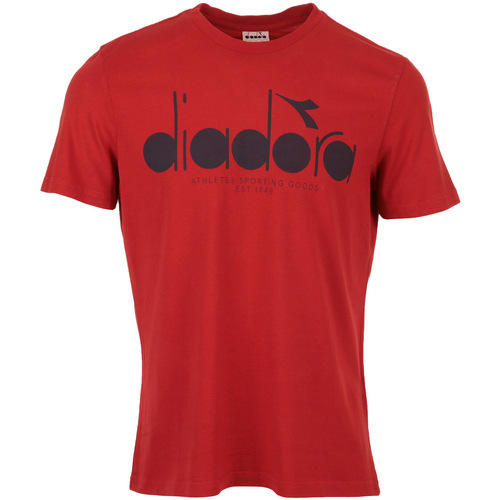 Vêtements Homme T-shirts manches courtes Diadora slogan-print T-shirt 5Palle Used Rouge