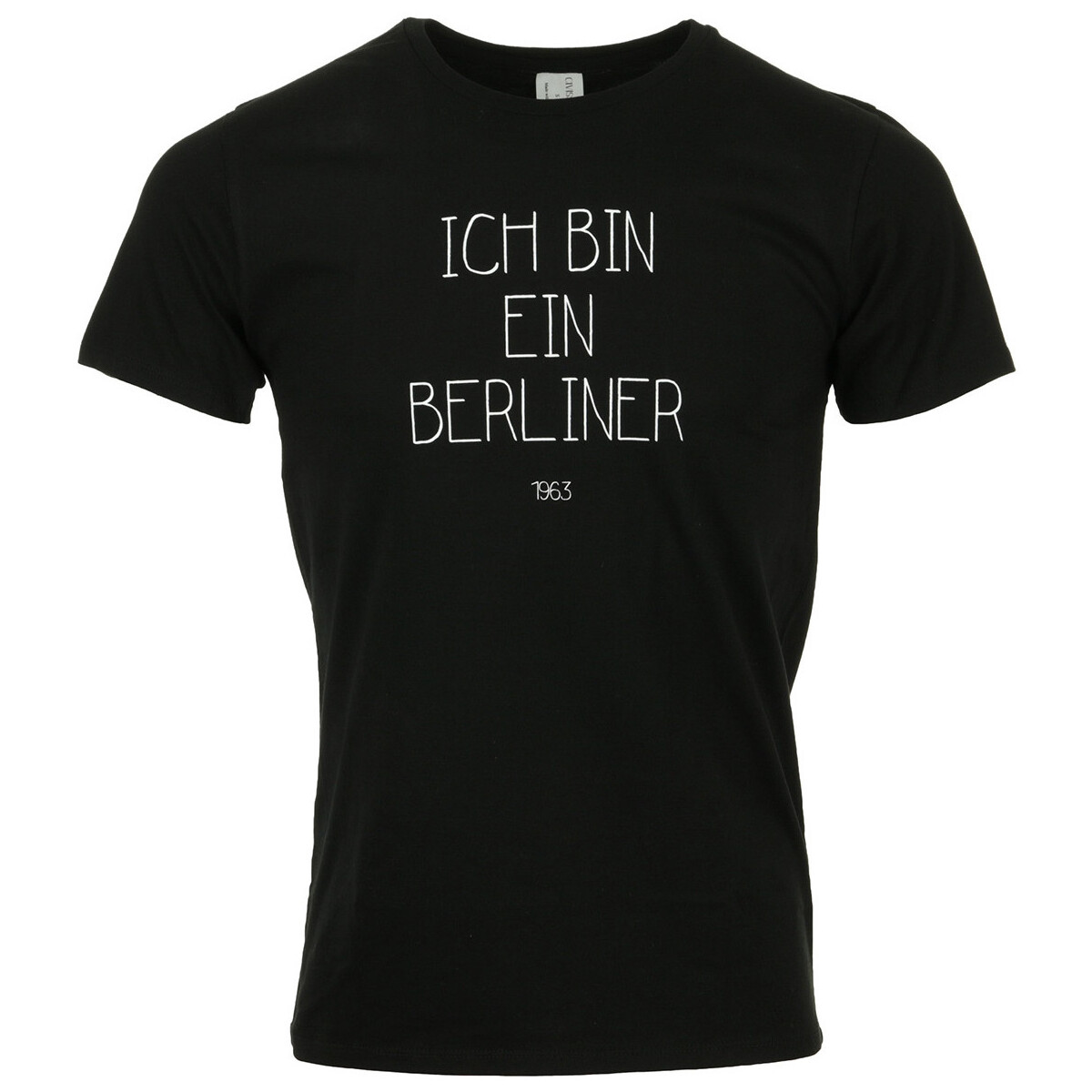 Vêtements Homme T-shirts manches courtes Civissum Ich Bin Ein Berliner Tee Noir