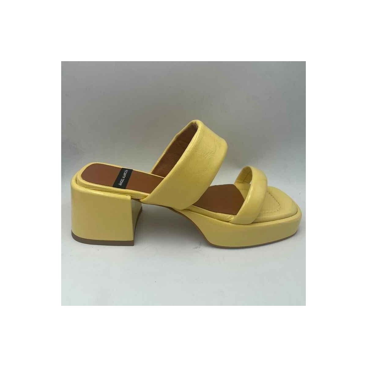 Chaussures Femme Baskets mode Angel Alarcon MULE COMPENSEE E23 Jaune