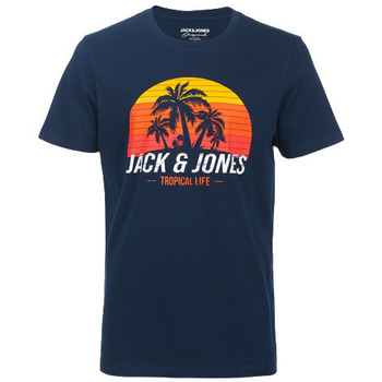 Vêtements Homme T-shirts & Polos Jack & Jones TEE SHIRT JORJAMES - NAVY BLAZER - L Multicolore
