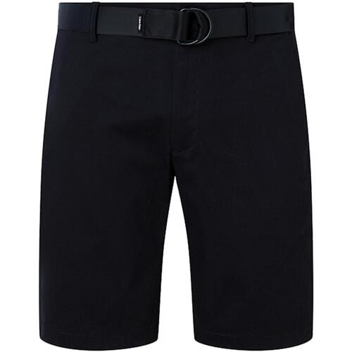 Vêtements clair Shorts / Bermudas Calvin Klein Jeans Modern twill slim sh Noir