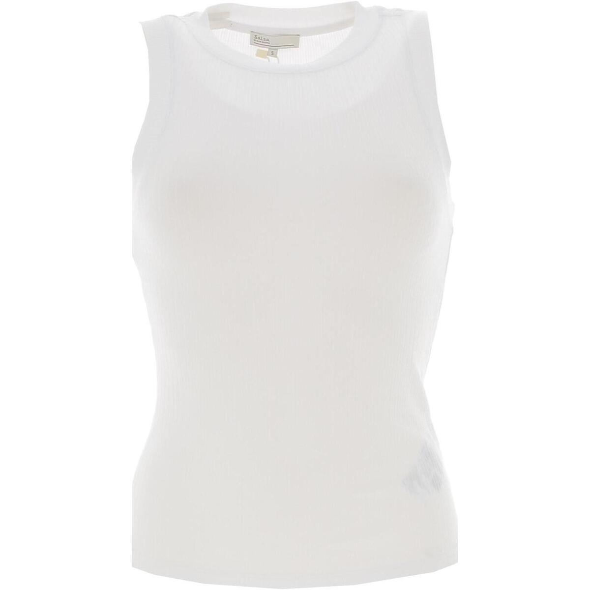 Vêtements Femme Débardeurs / T-shirts sans manche Salsa Basic halter top Blanc