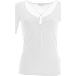 Vêtements Femme T-shirts sweater manches courtes Salsa Front strap detail body Blanc