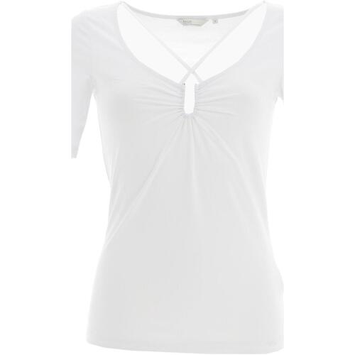 Vêtements Femme T-shirts manches st10181 Salsa Front strap detail body Blanc