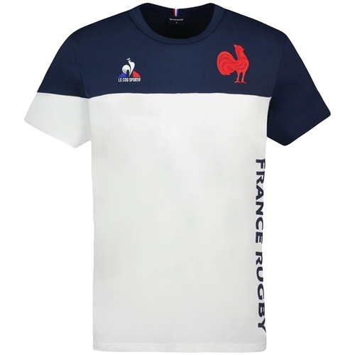 Vêtements Homme T-shirts manches courtes Le Coq Sportif XV de france series Blanc
