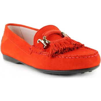Chaussures Femme Bottines Triver Flight triver flight mocassion velours corail Orange