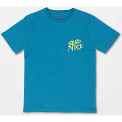 Vêtements Enfant T-shirts manches courtes Volcom Camiseta niño  Maddee ss Tee Blue Drift Bleu