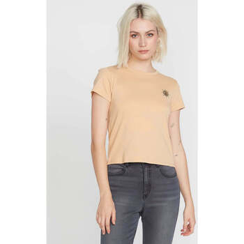 Vêtements Femme T-shirts manches courtes Volcom Camiseta Chica  Have a Clue Hazelnut Marron