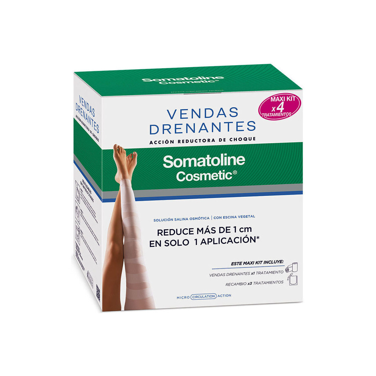 Beauté Hydratants & nourrissants Somatoline Cosmetic Bandages Drainants Kit Complet Action Réductrice Des Chocs Lot 