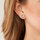 Montres & Bijoux Femme Boucles d'oreilles Fossil Boucles d'oreilles en acier Blanc
