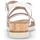 Chaussures Femme Sandales et Nu-pieds Gabor Sandales en cuir à talon compensé recouvert Blanc