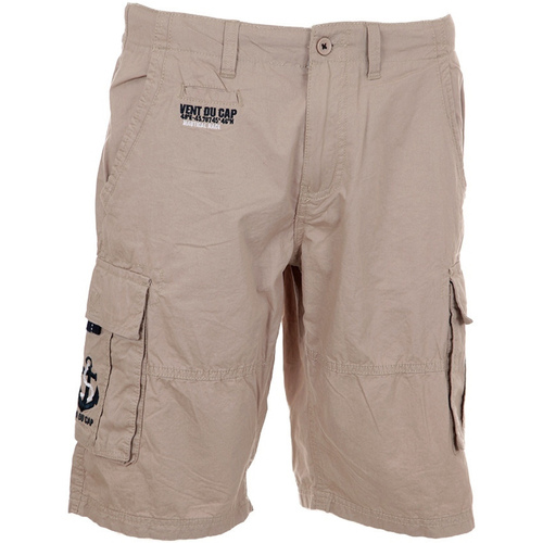 Vêtements Homme Shorts / Bermudas T-shirt Bianco Mts0682-wh11 Bermuda homme CEBAY Beige