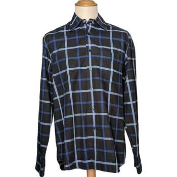 Vêtements Homme Chemises manches longues Galeries Lafayette Chemise Manches Longues  38 - T2 - M Noir