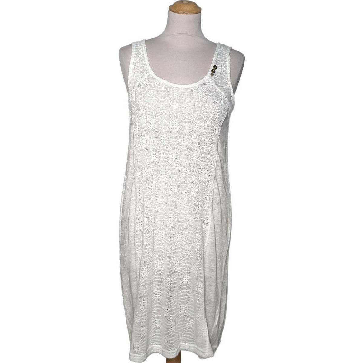 Vêtements Femme Robes courtes DDP robe courte  38 - T2 - M Blanc Blanc