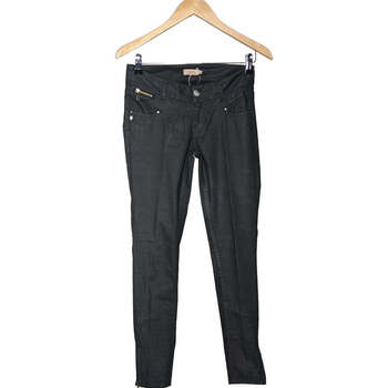jeans ddp  jean droit femme  34 - t0 - xs noir 