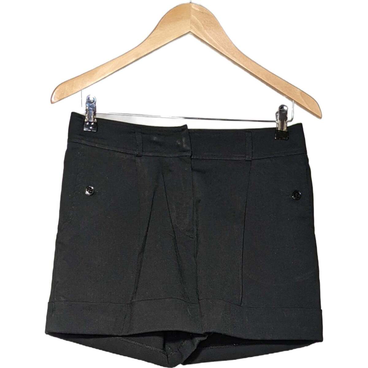 Vêtements Femme Devil Shorts / Bermudas H&M short  36 - T1 - S Noir Noir
