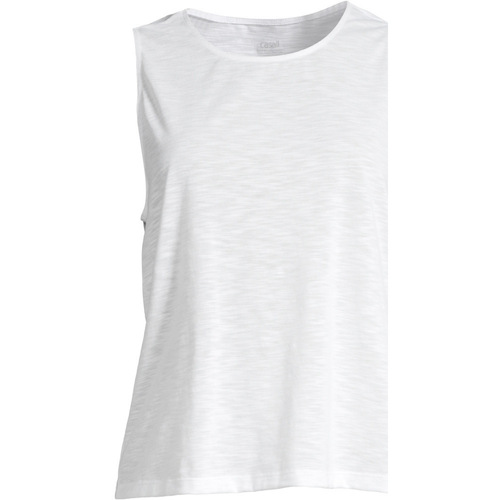 Vêtements Femme Débardeurs / T-shirts sans manche Casall Essential Texture Tank Blanc