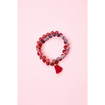 Montres & Bijoux Femme Bracelets Plaids / jetés Top 5 des ventes Rouge