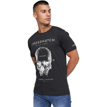 Vêtements Homme T-shirts manches longues Crosshatch Skulfux Noir