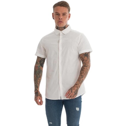Vêtements Homme Chemises manches longues Crosshatch Greyson Blanc