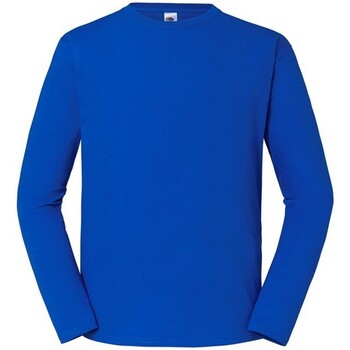 Vêtements Homme T-shirts manches longues Fruit Of The Loom Iconic 195 Premium Bleu