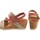 Chaussures Femme Multisport Interbios Sandale femme INTER BIOS 5635 beige Rouge