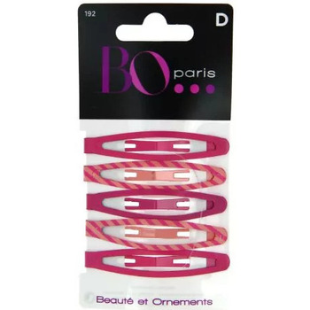 Beauté Femme Accessoires cheveux Bo Paris Barrette clic clac motifs aléatoires   Lot de 6 Rose