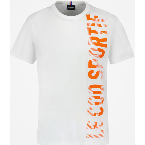 Vêtements Bat Tee Ss N°1 Le Coq Sportif T-shirt Unisexe Blanc