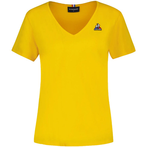 Vêtements Femme T-shirts manches courtes Le Coq Sportif Objets de décoration Jaune