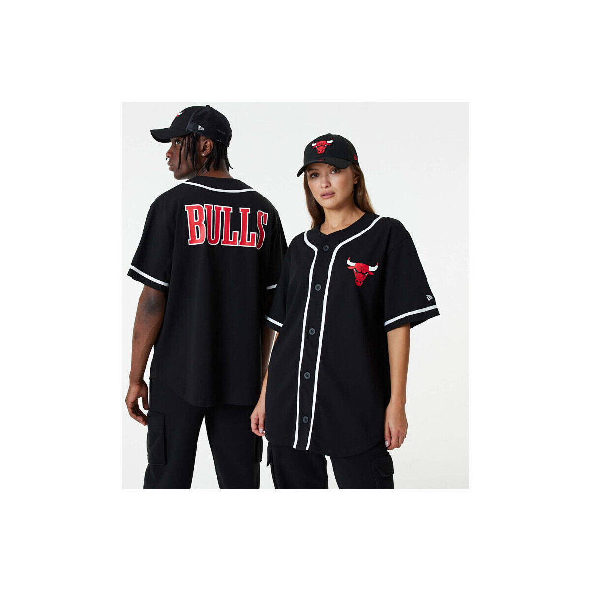 Vêtements T-shirts manches courtes New-Era Maillot de Baseball NBA Chicag Multicolore