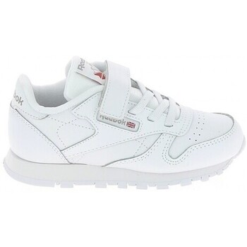 Chaussures Fille Baskets mode dv4802 Reebok Sport Classic Leather 1V Blanc Gris Blanc